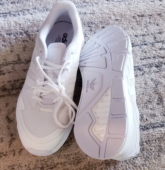 Adidas ZX 1K Boost White Sneakers NEW - Picture 7 of 8